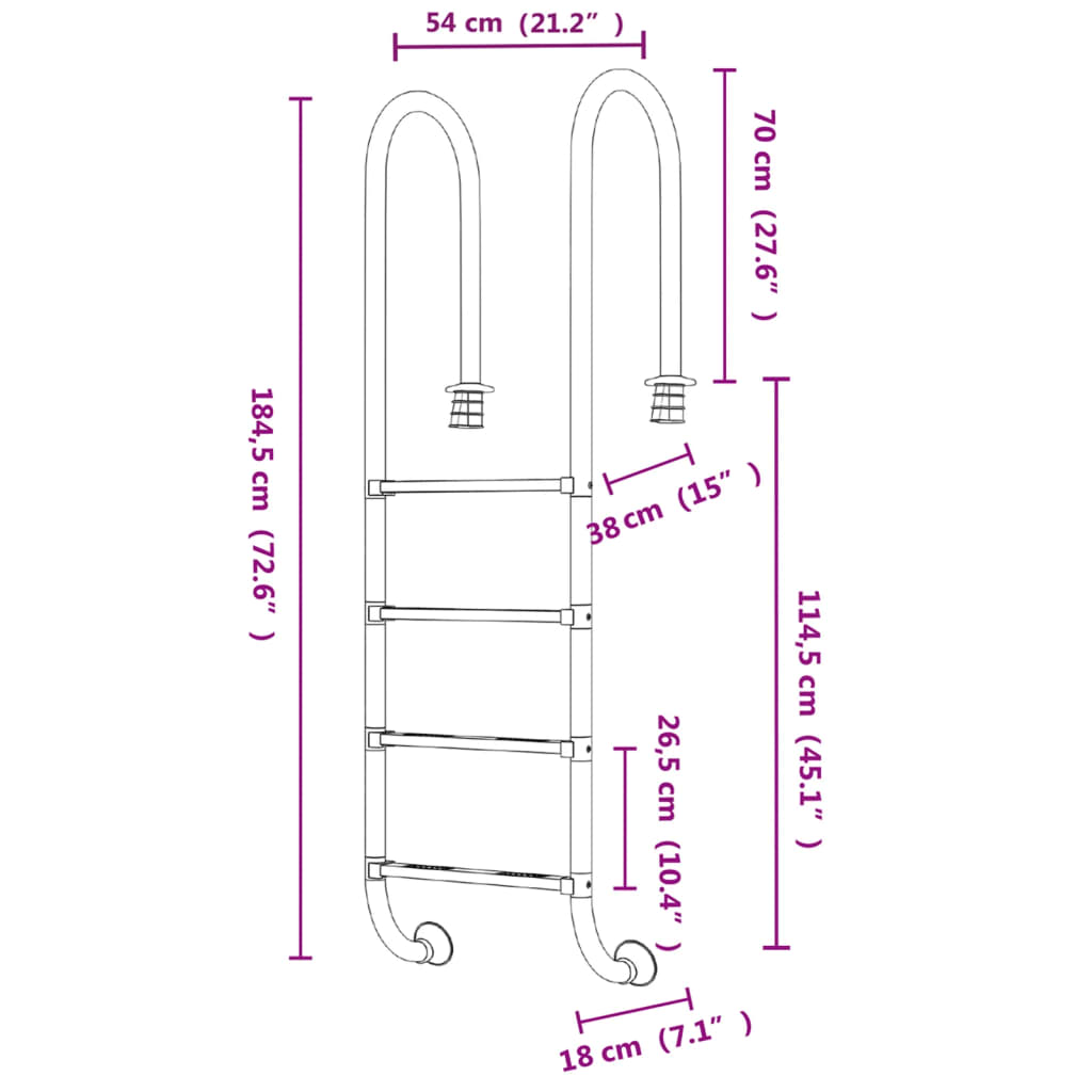 8720286880807_g_en_hd_4 vidaXL Pool Ladder 54x38x184.5 cm 304 Stainless Steel - Image 6