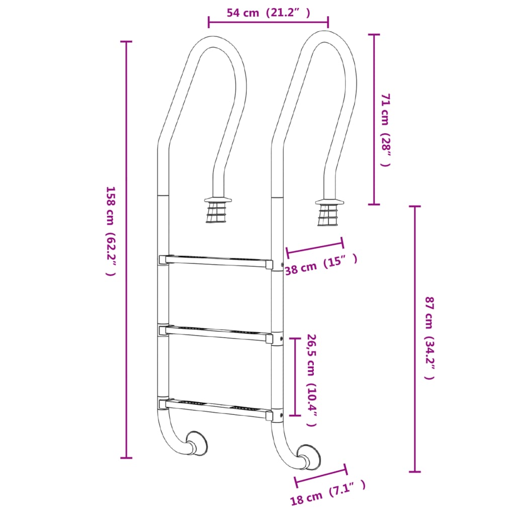 8720286880821_g_en_hd_4 vidaXL Pool Ladder 54x38x158 cm 304 Stainless Steel - Image 6