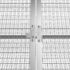 vidaXL Rabbit Cage Grey 201.5x80.5x71 cm Galvanised Steel - Image 5