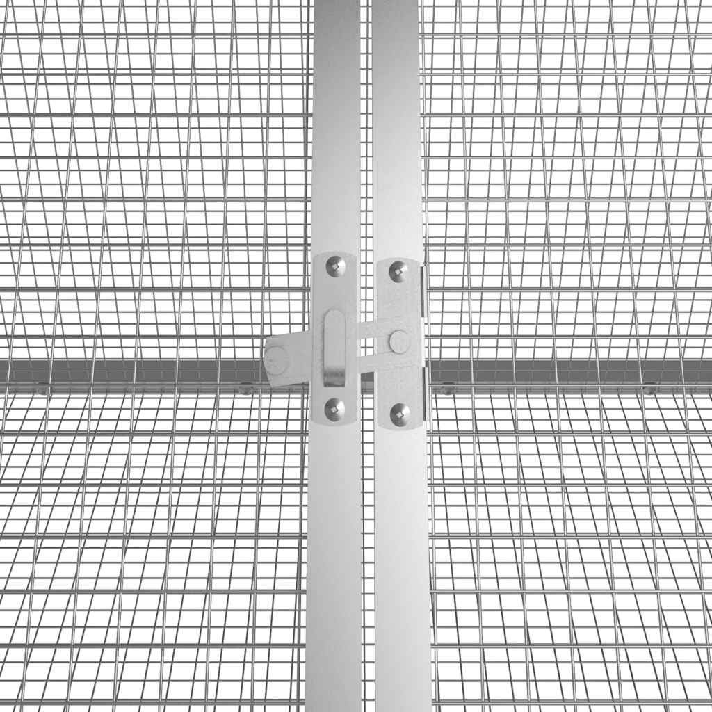 8720286902448_g_en_hd_4 vidaXL Rabbit Cage Grey 201.5x80.5x71 cm Galvanised Steel - Image 5