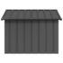 vidaXL Dog House Anthracite 116.5x103x81.5 cm Galvanised Steel - Image 3