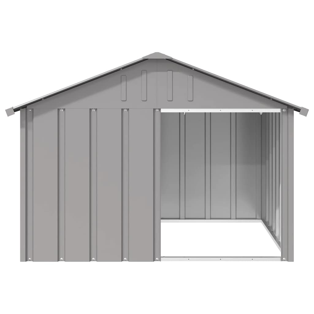 8720286902486_g_en_hd_1 vidaXL Dog House Grey 116.5x103x81.5 cm Galvanised Steel - Image 3