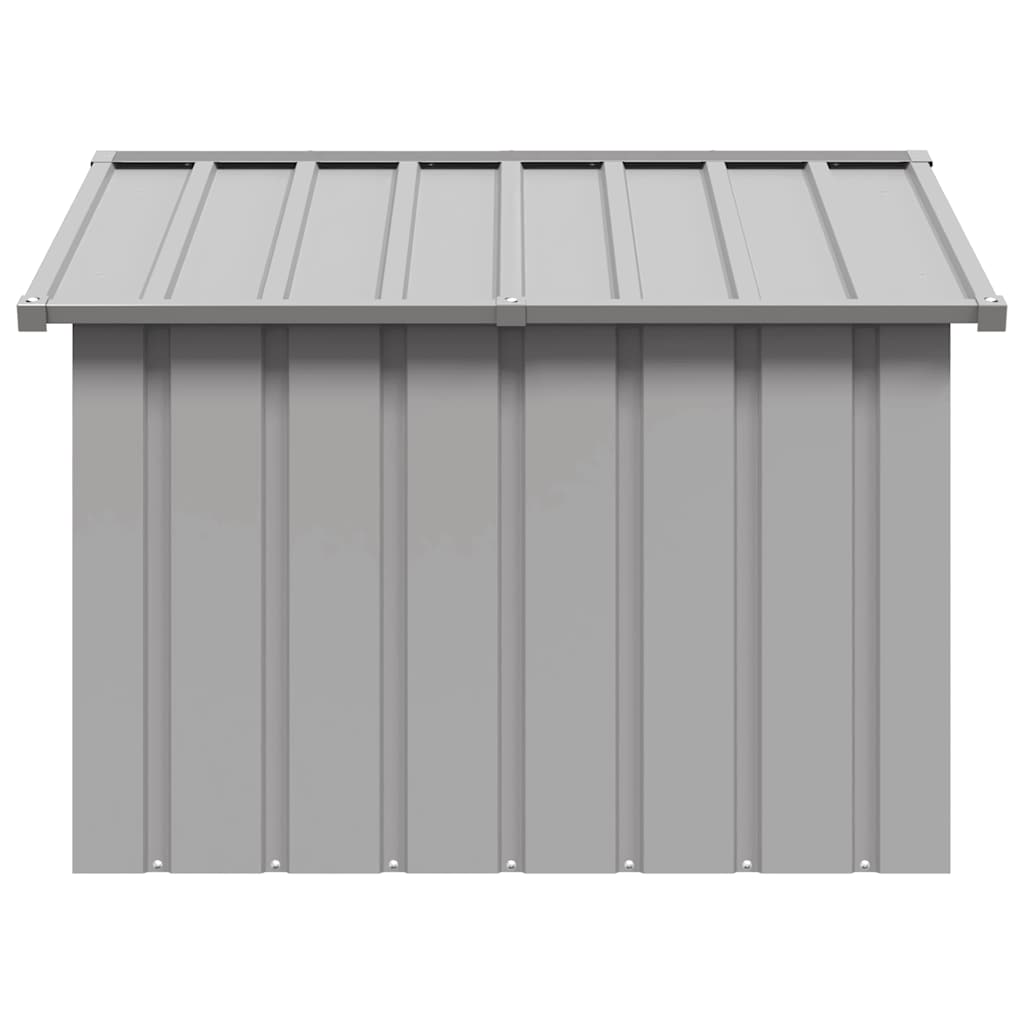 8720286902486_g_en_hd_2 vidaXL Dog House Grey 116.5x103x81.5 cm Galvanised Steel - Image 4