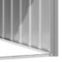 vidaXL Dog House Grey 116.5x103x81.5 cm Galvanised Steel - Image 5