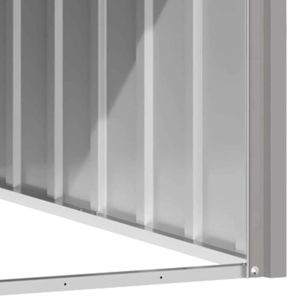 8720286902486_g_en_hd_3 vidaXL Dog House Grey 116.5x103x81.5 cm Galvanised Steel - Image 5