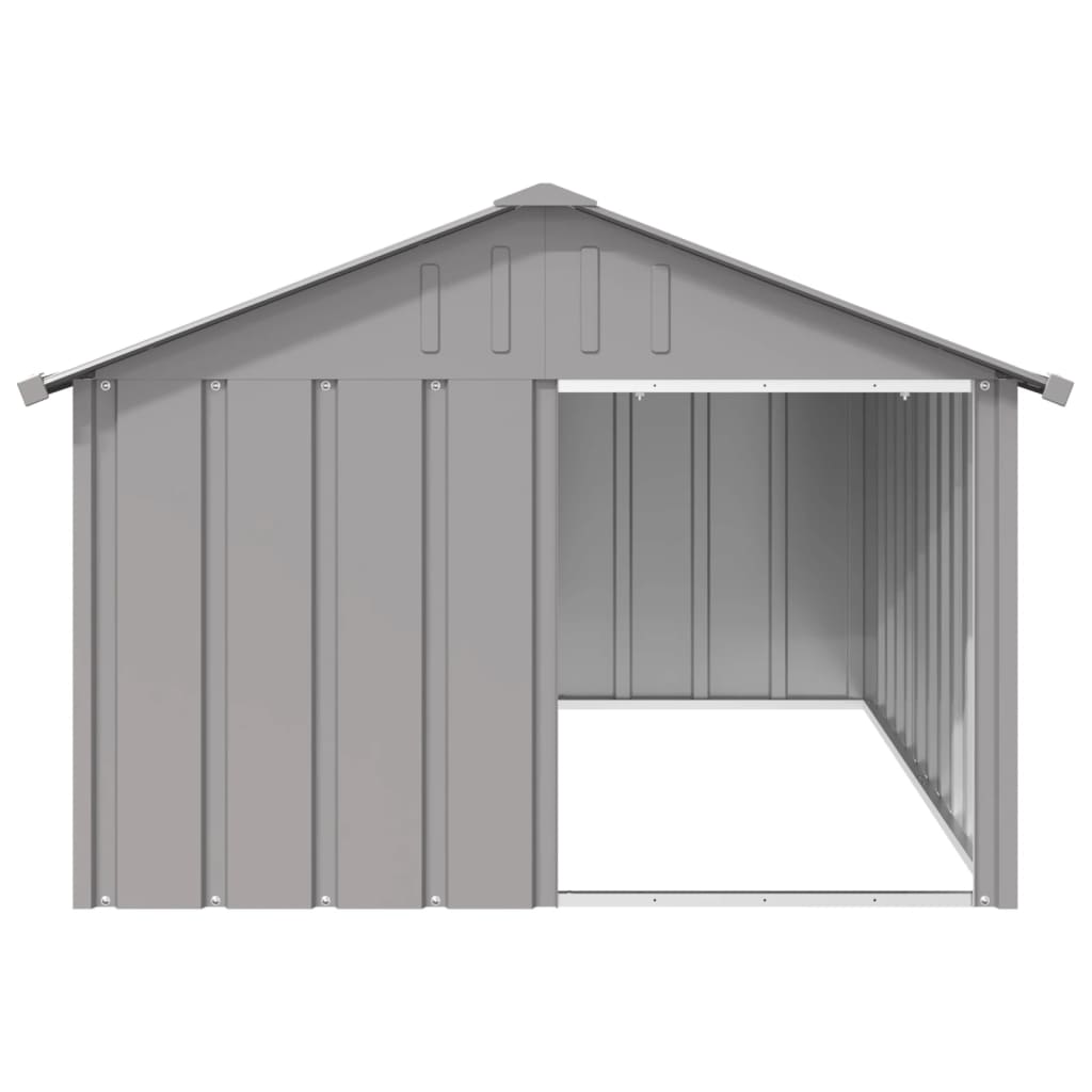 8720286902493_g_en_hd_1 vidaXL Dog House Grey 116.5x153x81.5 cm Galvanised Steel - Image 2