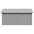vidaXL Dog House Grey 116.5x153x81.5 cm Galvanised Steel - Image 3