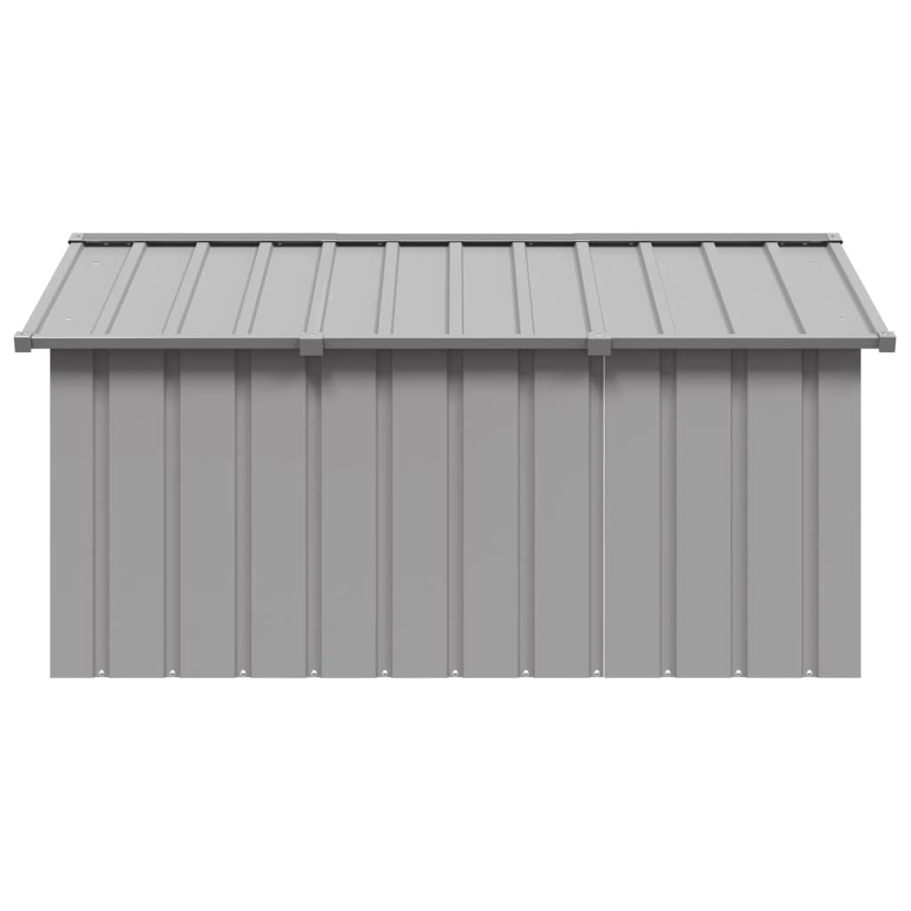 8720286902493_g_en_hd_2 vidaXL Dog House Grey 116.5x153x81.5 cm Galvanised Steel - Image 3