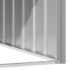 vidaXL Dog House Grey 116.5x153x81.5 cm Galvanised Steel - Image 4