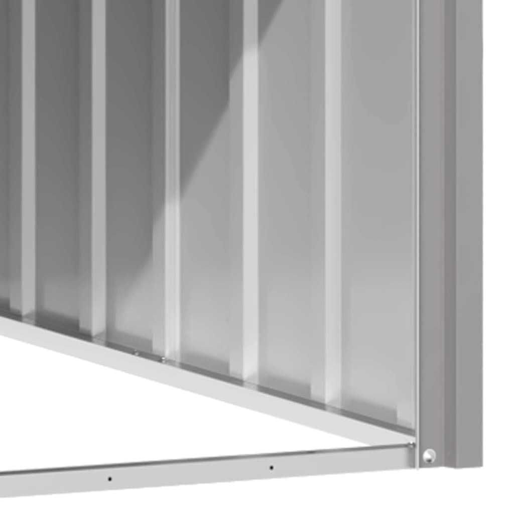 8720286902493_g_en_hd_3 vidaXL Dog House Grey 116.5x153x81.5 cm Galvanised Steel - Image 4