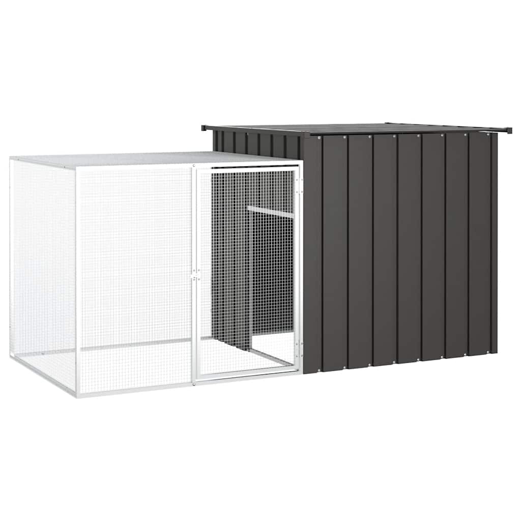 8720286902509_a_en_hd_1 vidaXL Chicken Cage Anthracite 200x91x100 cm Galvanised Steel - Image 1