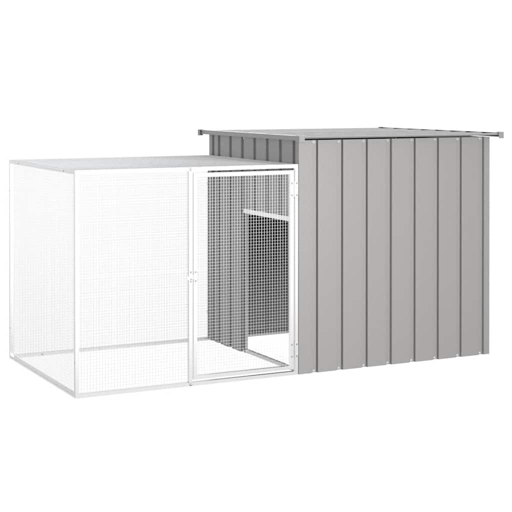 8720286902516_a_en_hd_1 vidaXL Chicken Cage Grey 200x91x100 cm Galvanised Steel - Image 1