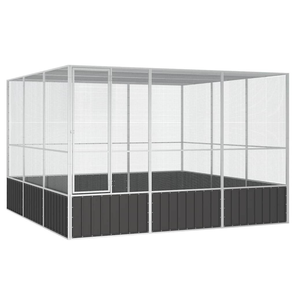 8720286902554_a_en_hd_1 vidaXL Bird Cage Anthracite 302.5x324.5x211.5 cm Galvanised Steel - Image 1