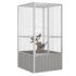 vidaXL Bird Cage Grey 111x107x211.5 cm Galvanised Steel - Image 2