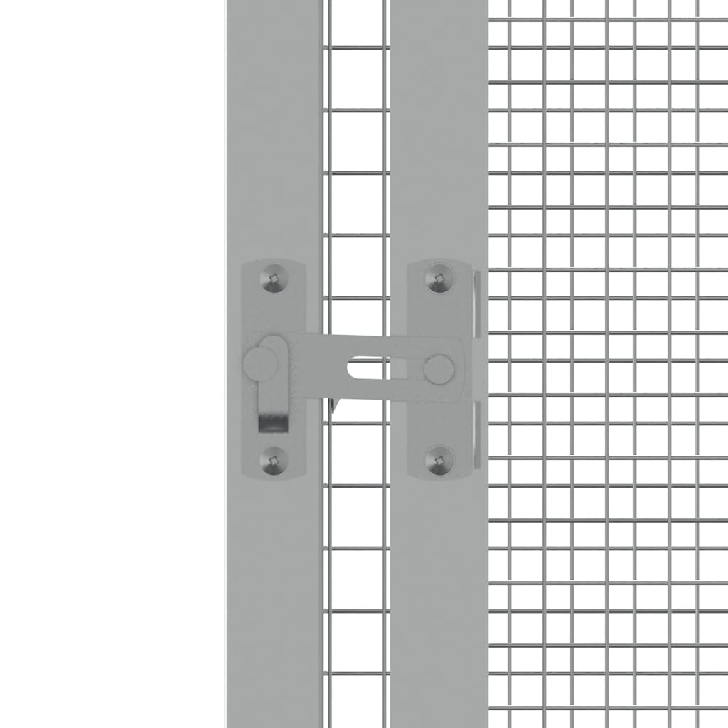 8720286902561_g_en_hd_4 vidaXL Bird Cage Grey 111x107x211.5 cm Galvanised Steel - Image 5
