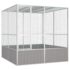 vidaXL Bird Cage Grey 213.5x217.5x211.5 cm Galvanised Steel
