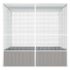 vidaXL Bird Cage Grey 213.5x217.5x211.5 cm Galvanised Steel - Image 4