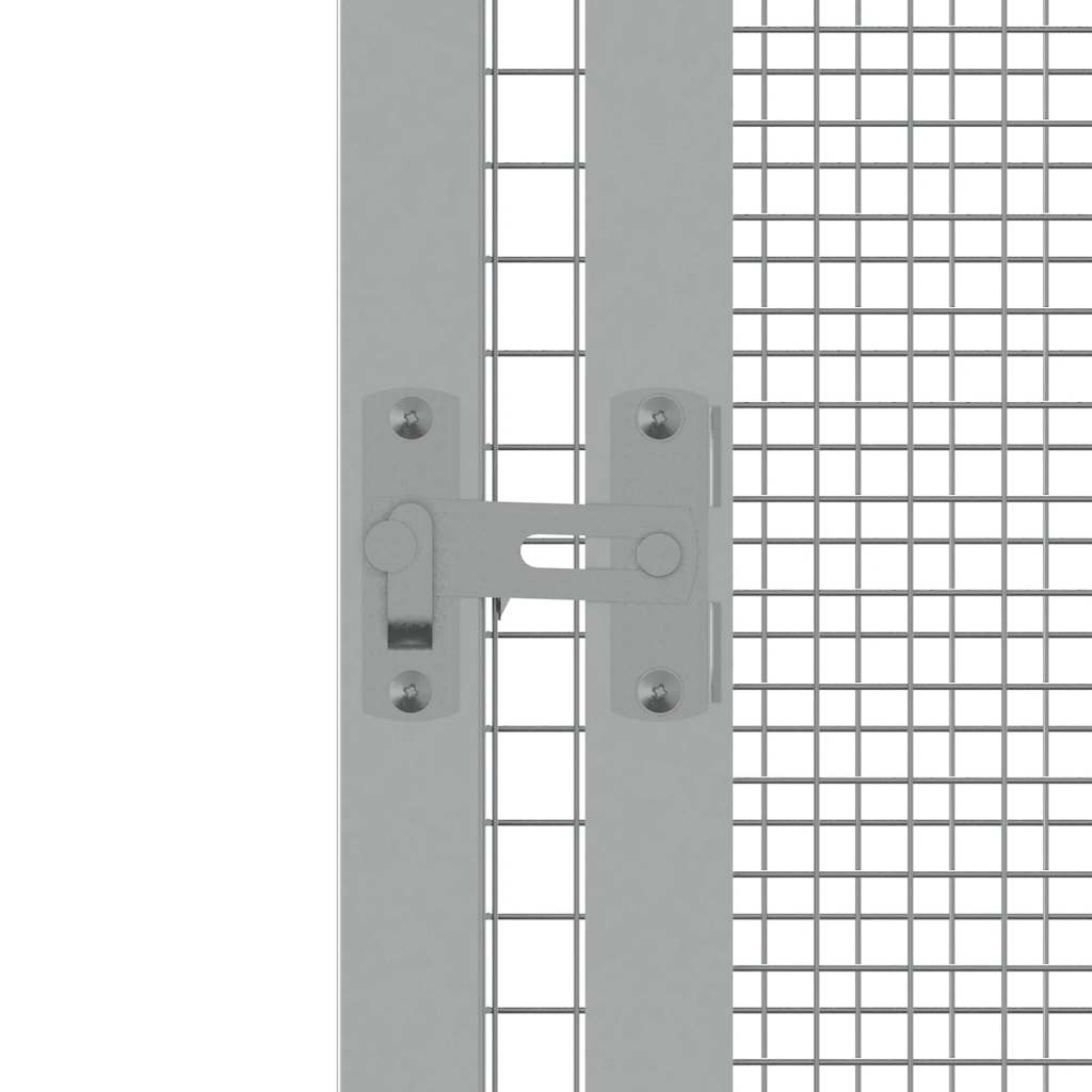 8720286902578_g_en_hd_4 vidaXL Bird Cage Grey 213.5x217.5x211.5 cm Galvanised Steel - Image 5