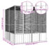 vidaXL Bird Cage Grey 213.5x217.5x211.5 cm Galvanised Steel - Image 6