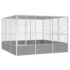vidaXL Bird Cage Grey 302.5x324.5x211.5 cm Galvanised Steel