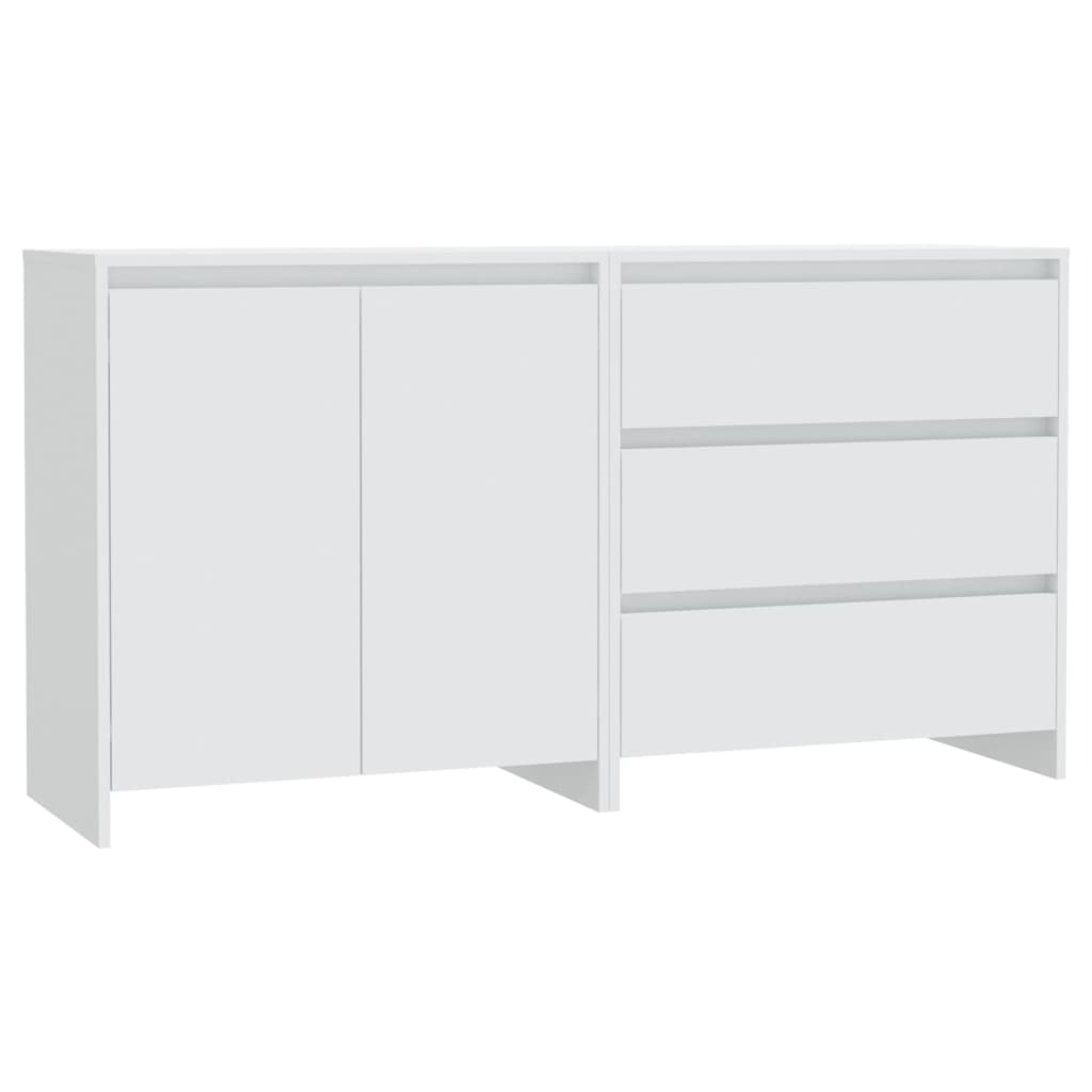 8720286903551_a_en_hd_1 vidaXL 2 Piece Sideboard White Engineered Wood - Image 2