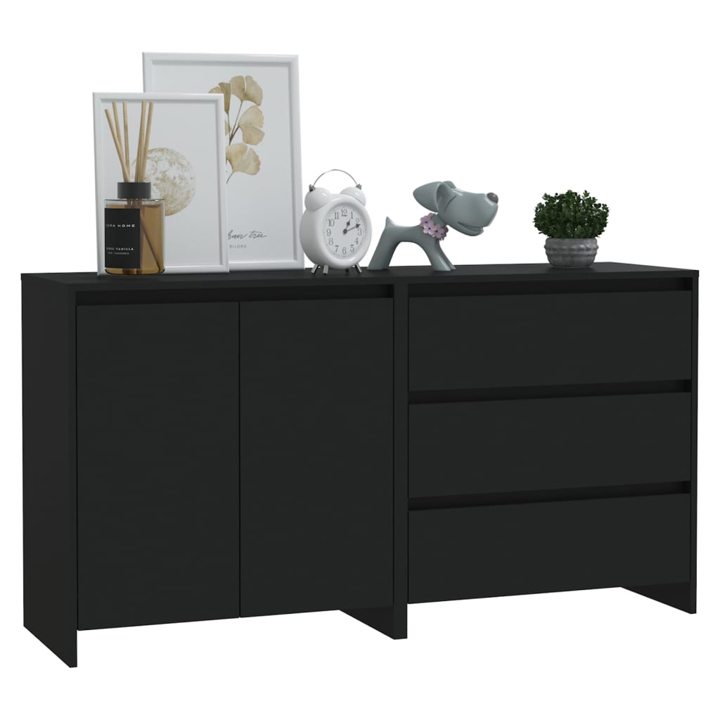 8720286903568_g_en_hd_1 vidaXL 2 Piece Sideboard Black Engineered Wood - Image 4