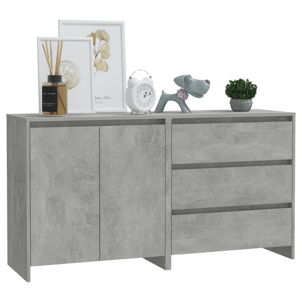 8720286903582_g_en_hd_1 vidaXL 2 Piece Sideboard Concrete Grey Engineered Wood - Image 4