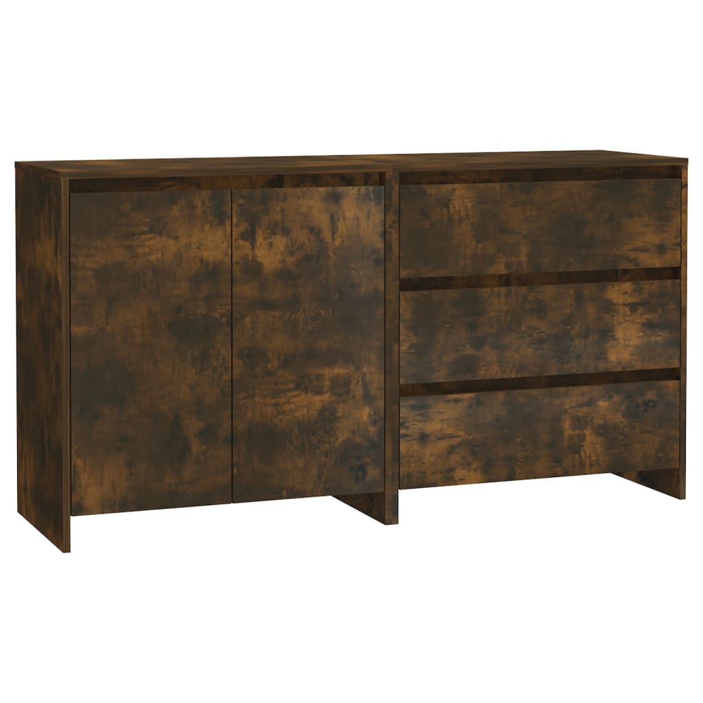 8720286903605_a_en_hd_1 vidaXL 2 Piece Sideboard Smoked Oak Engineered Wood - Image 2