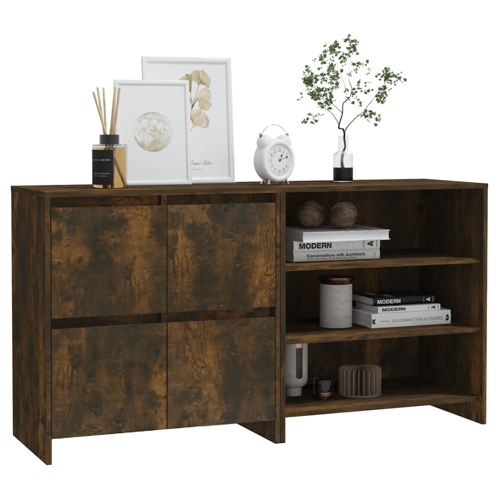 8720286903841_g_en_hd_3 vidaXL 2 Piece Sideboard Smoked Oak Engineered Wood - Image 6