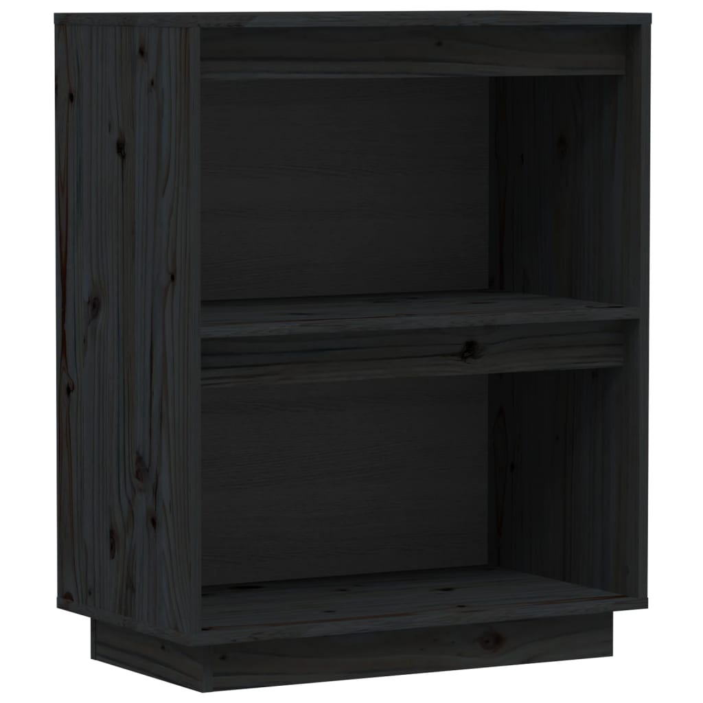 8720286904619_a_en_hd_1 vidaXL Console Cabinet Black 60x34x75 cm Solid Wood Pine - Image 2
