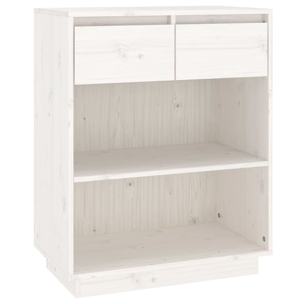 8720286904732_a_en_hd_1 vidaXL Console Cabinet White 60x34x75 cm Solid Wood Pine - Image 2