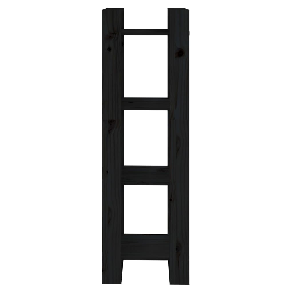 8720286905067_g_en_hd_1 vidaXL Book Cabinet/Room Divider Black 41x35x125 cm Solid Wood Pine - Image 4