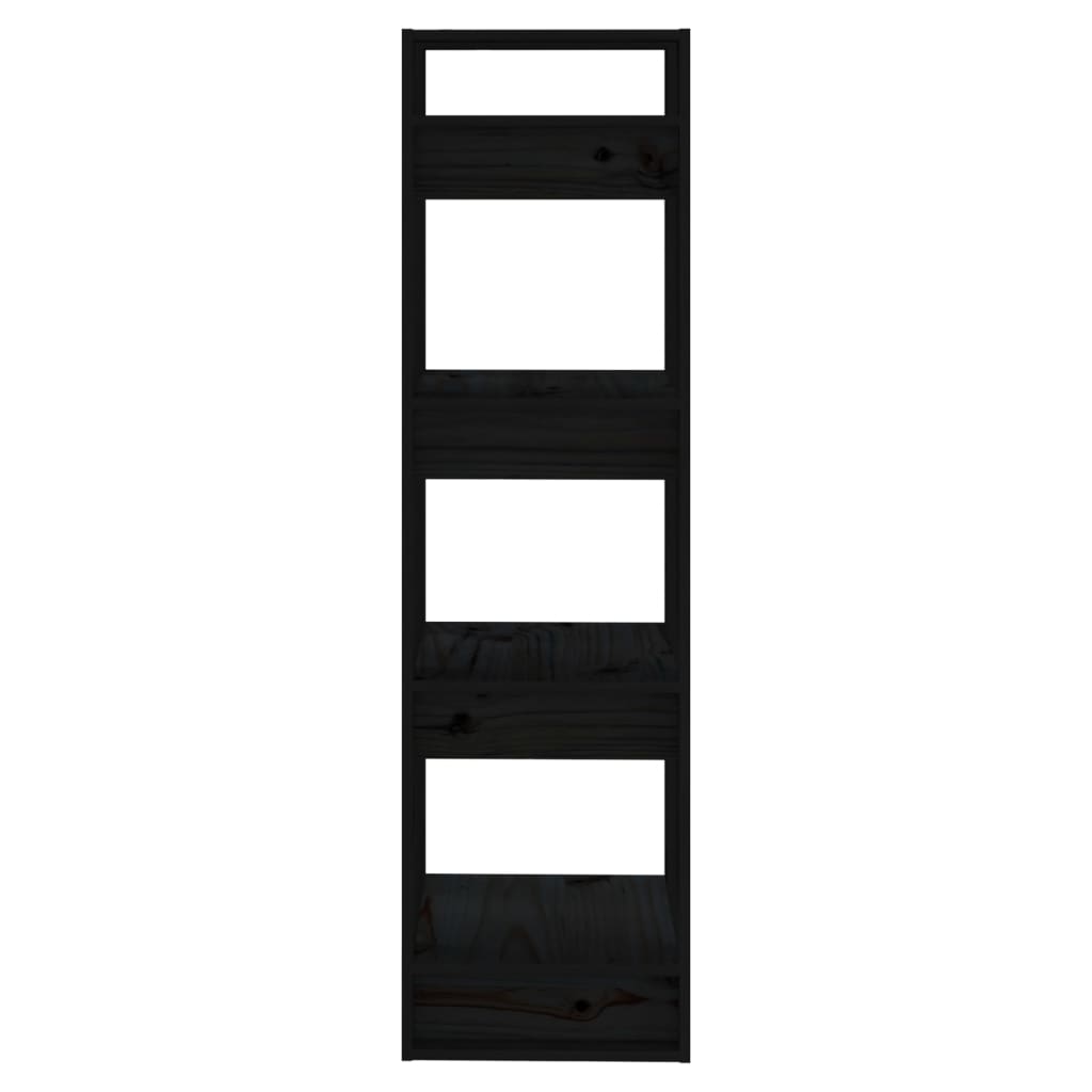 8720286905067_g_en_hd_2 vidaXL Book Cabinet/Room Divider Black 41x35x125 cm Solid Wood Pine - Image 5