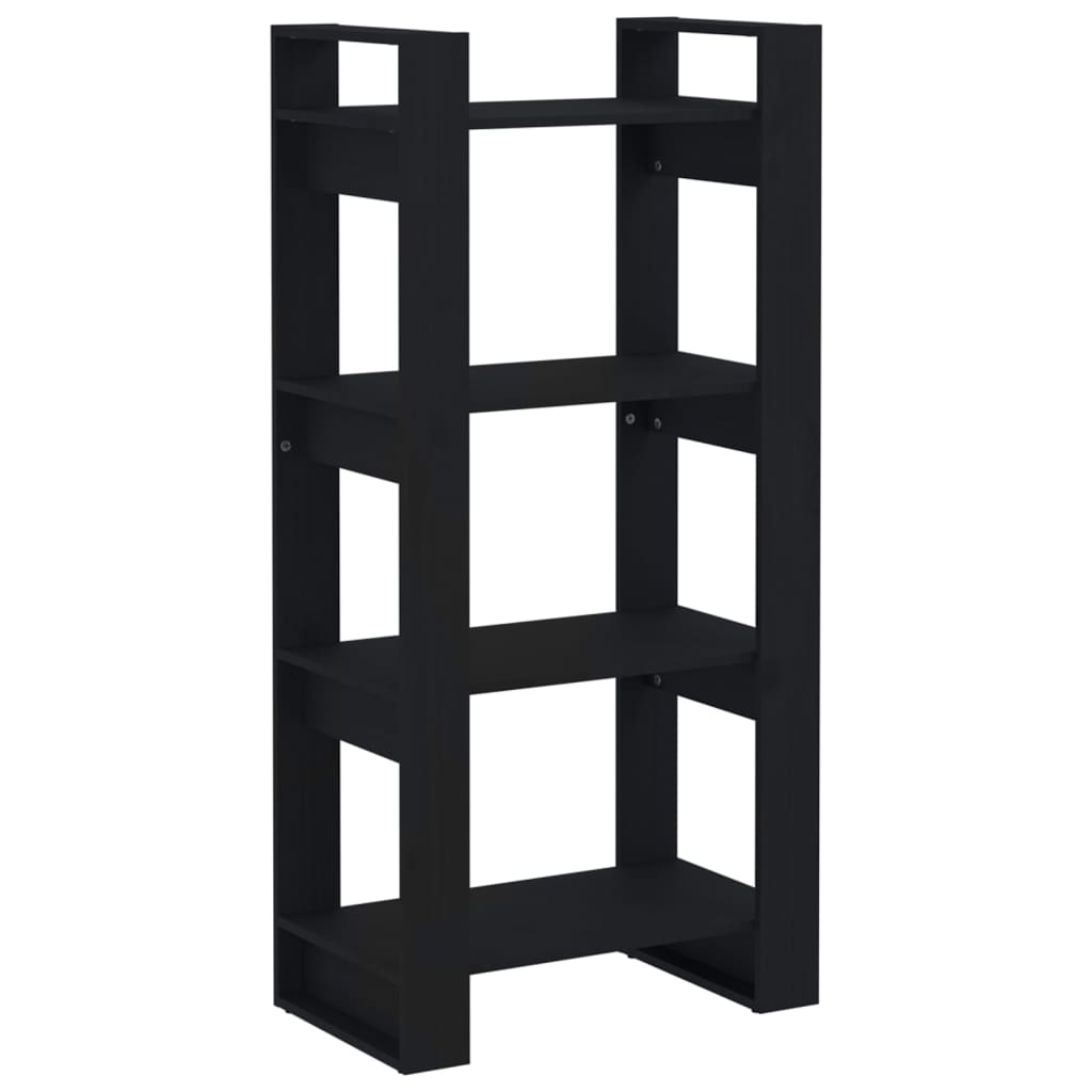 8720286905265_a_en_hd_1 vidaXL Book Cabinet/Room Divider Black 60x35x125 cm Solid Wood - Image 2