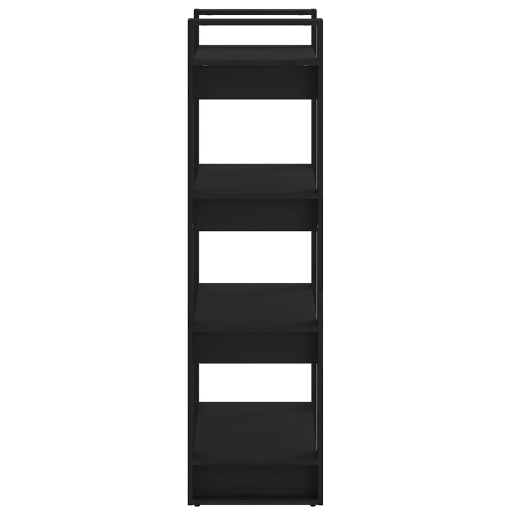 8720286905265_g_en_hd_2 vidaXL Book Cabinet/Room Divider Black 60x35x125 cm Solid Wood - Image 5