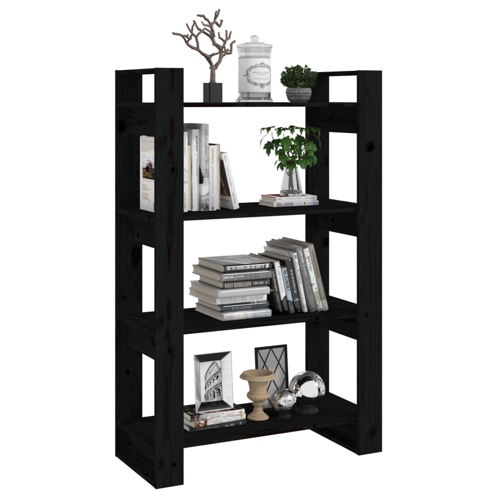 8720286905463_g_en_hd_2 vidaXL Book Cabinet/Room Divider Black 80x35x125 cm Solid Wood Pine - Image 5