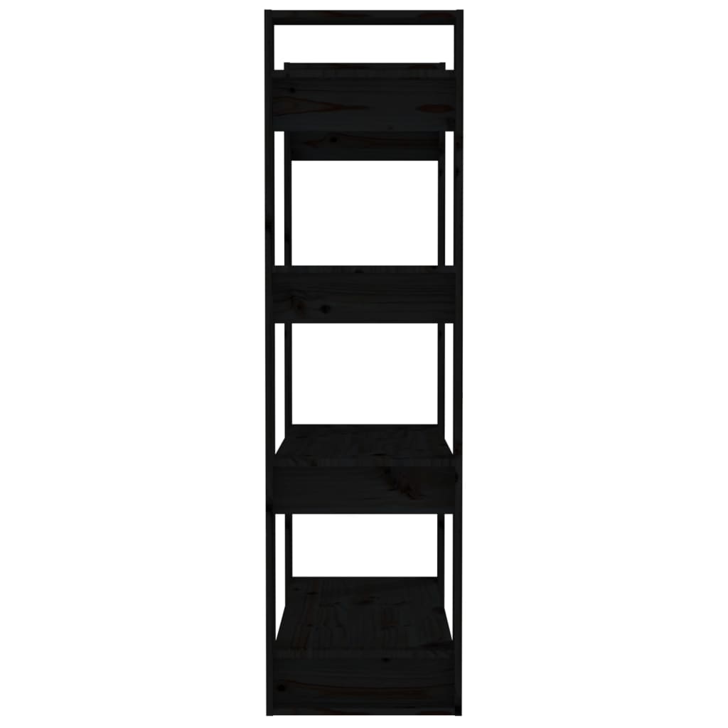 8720286905463_g_en_hd_4 vidaXL Book Cabinet/Room Divider Black 80x35x125 cm Solid Wood Pine - Image 7