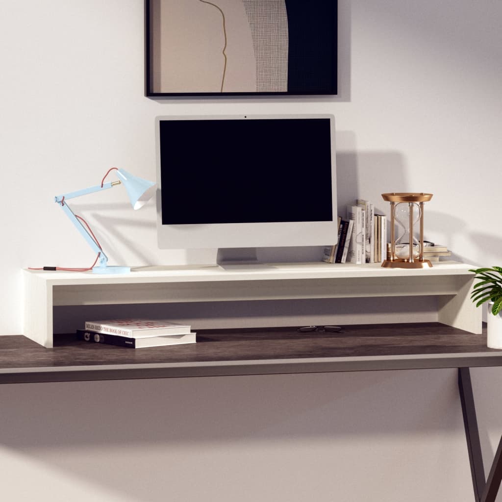 8720286905685_g_en_hd_1 vidaXL Monitor Stand White 100x27x15 cm Solid Wood Pine - Image 4
