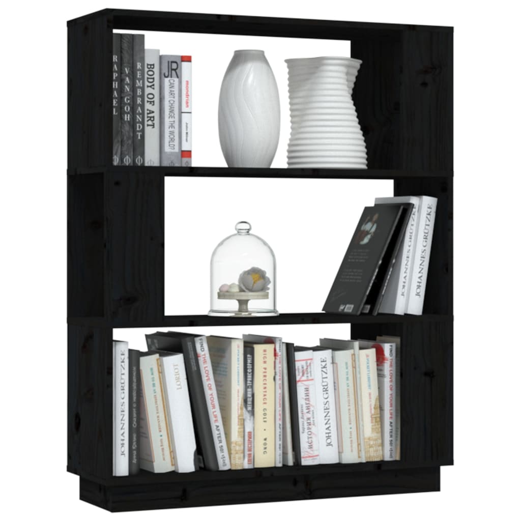 8720286906019_g_en_hd_2 vidaXL Book Cabinet/Room Divider Black 80x25x101 cm Solid Wood Pine - Image 5