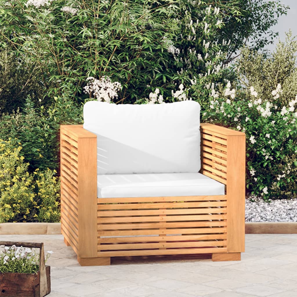 8720286907962_m_en_hd_1 vidaXL Garden Sofa Chair with Cream Cushions Solid Wood Teak - Image 1