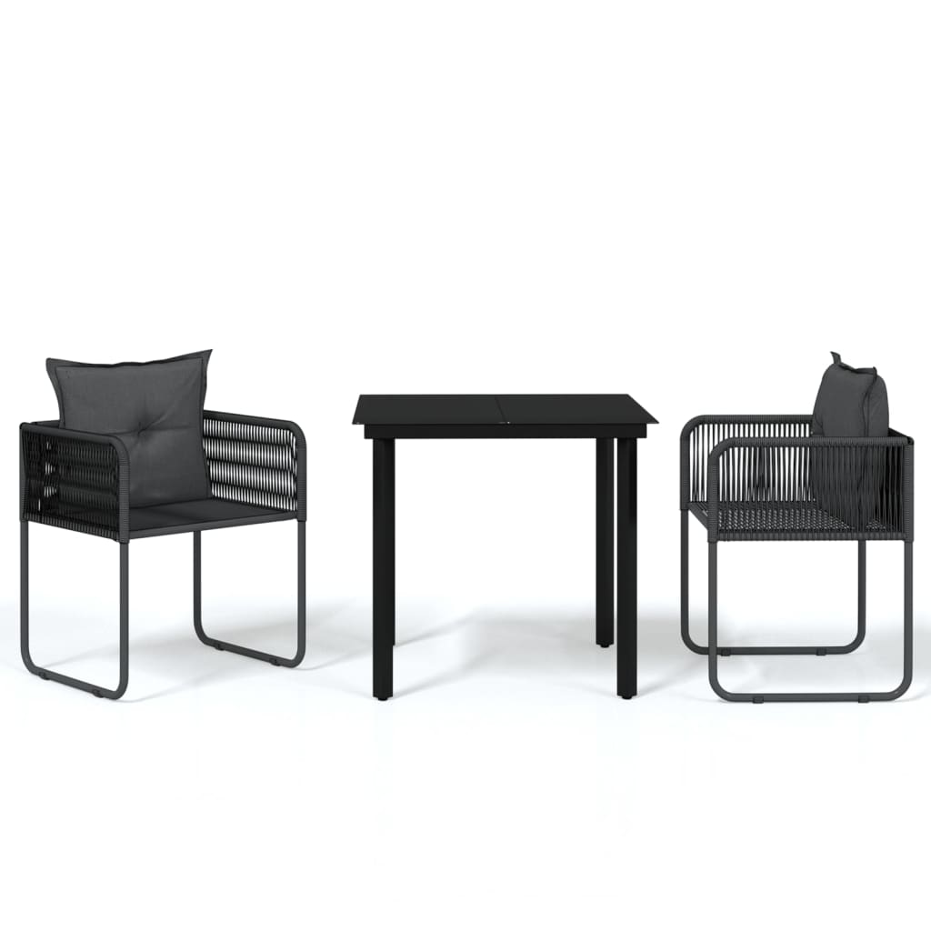 8720286910511_a_en_hd_1 vidaXL 3 Piece Garden Dining Set Black - Image 2