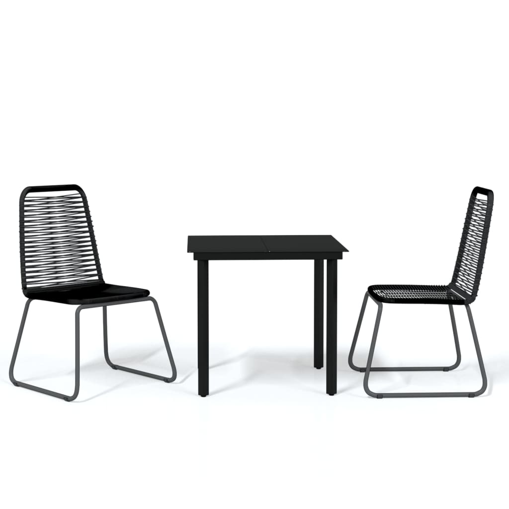 8720286910634_a_en_hd_1 vidaXL 3 Piece Garden Dining Set Black - Image 2