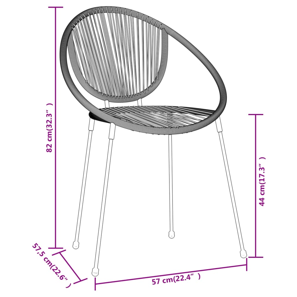 8720286911051_g_en_hd_5 vidaXL 3 Piece Garden Dining Set Black - Image 7