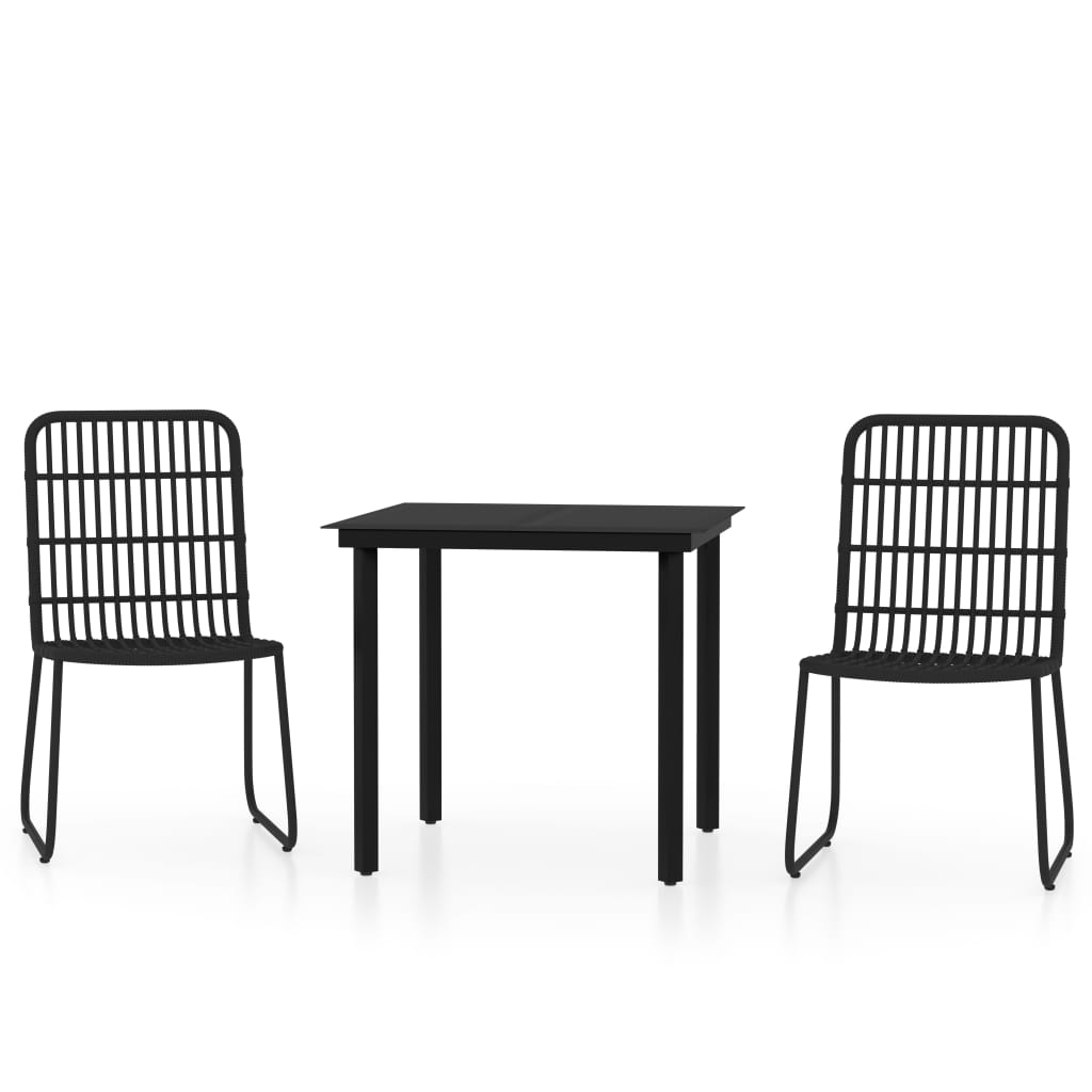8720286911419_a_en_hd_1 vidaXL 3 Piece Garden Dining Set Black - Image 2