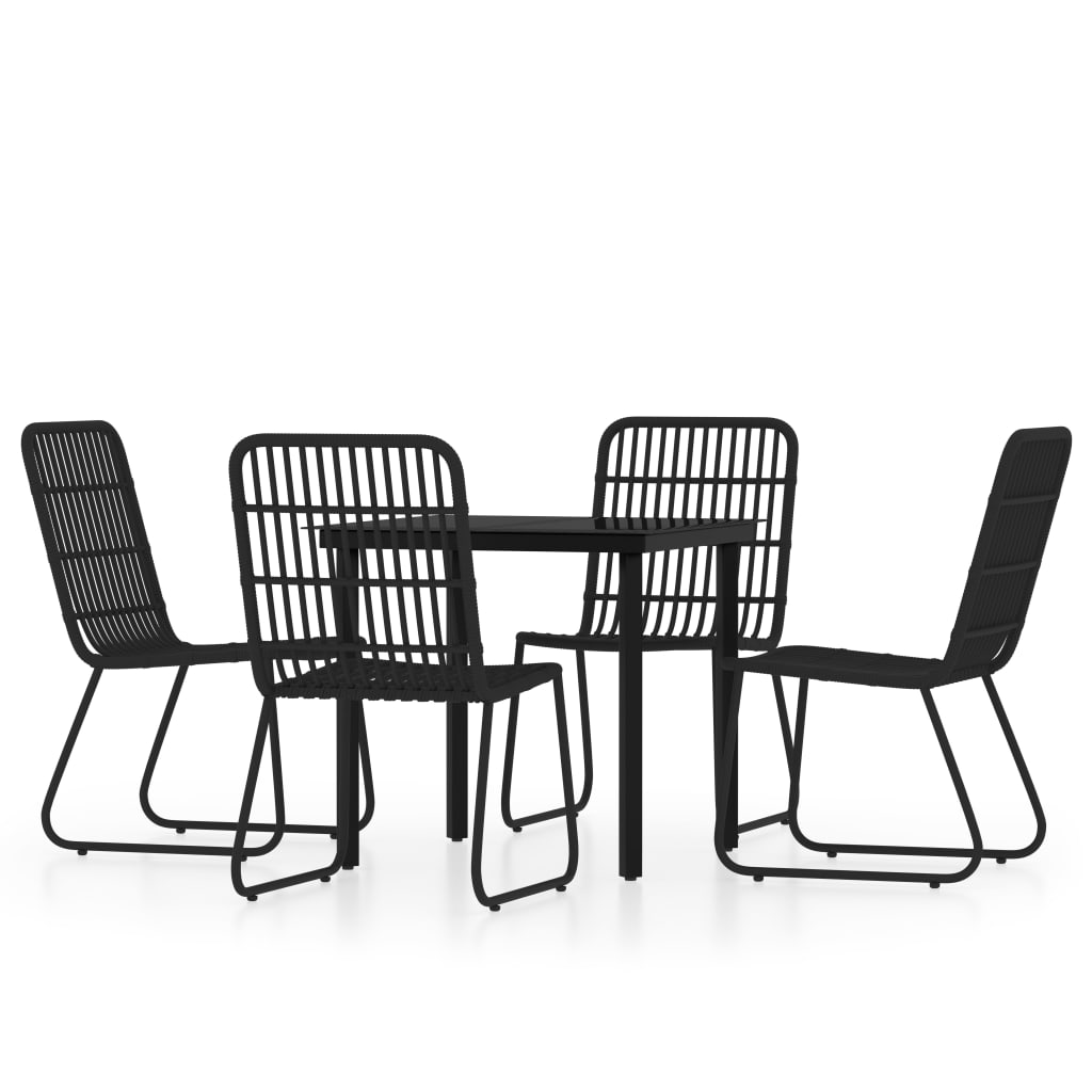 8720286911426_a_en_hd_1 vidaXL 5 Piece Garden Dining Set Black - Image 2