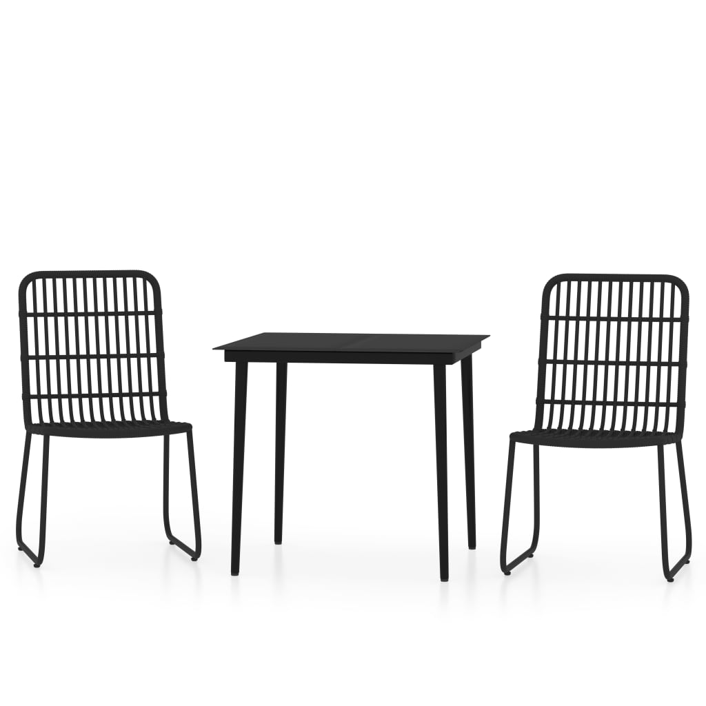 8720286911532_a_en_hd_1 vidaXL 3 Piece Garden Dining Set Black - Image 2
