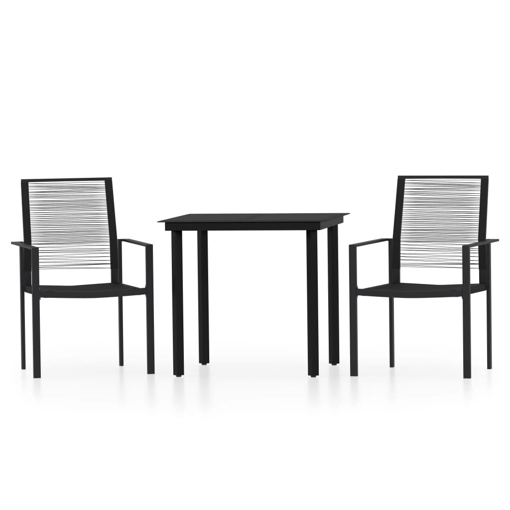 8720286911716_a_en_hd_1 vidaXL 3 Piece Garden Dining Set Black - Image 2