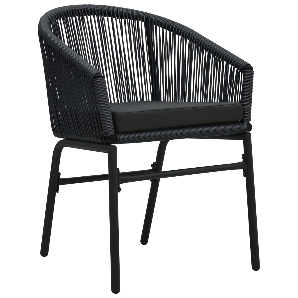 8720286912133_g_en_hd_2 vidaXL 3 Piece Garden Dining Set Black - Image 4