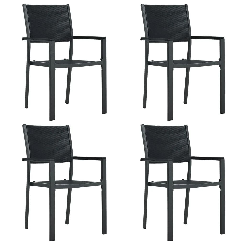8720286912515_g_en_hd_1 vidaXL 5 Piece Garden Dining Set Black - Image 3