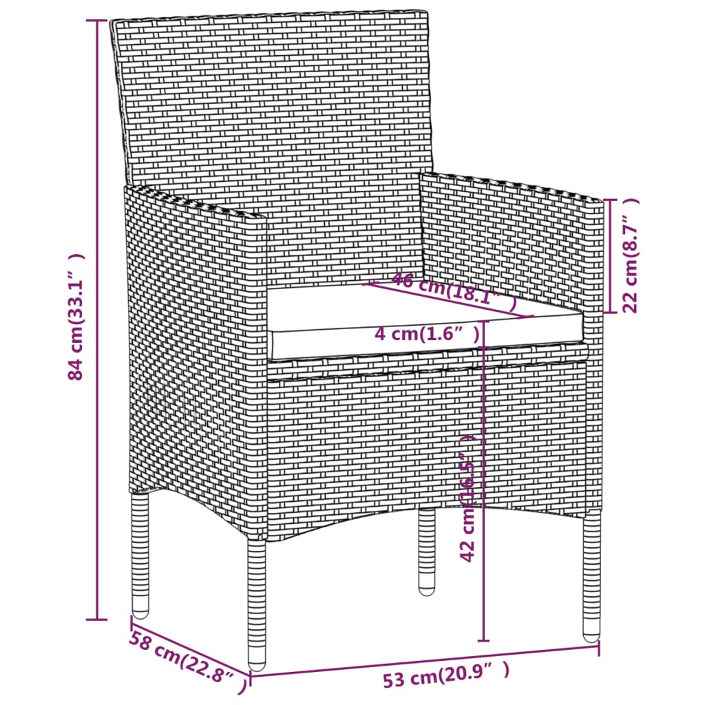 8720286912676_g_en_hd_5 vidaXL 3 Piece Garden Dining Set with Cushions Beige and Black - Image 7
